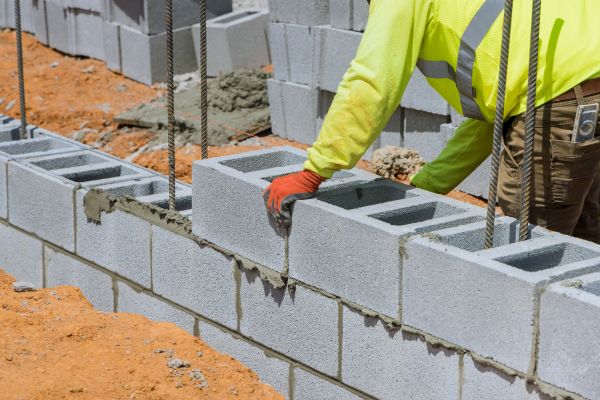 Concrete Blocks Installation in Evanston