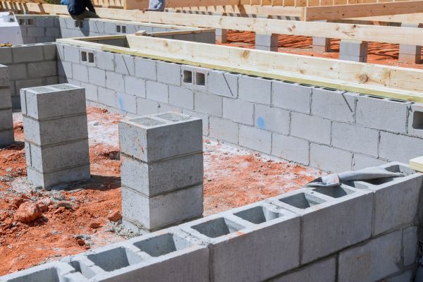 Cement Block Installation in Evanston
