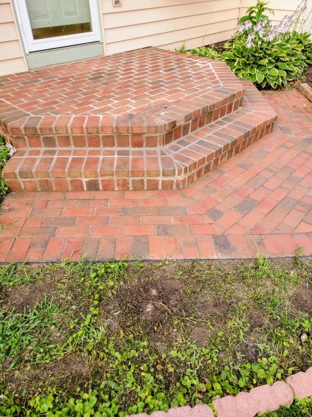 Brick Stoop Repair in Evanston